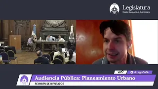 Exposición en la audiencia pública por el Código Urbanístico (CUR) – Juan M. Graña